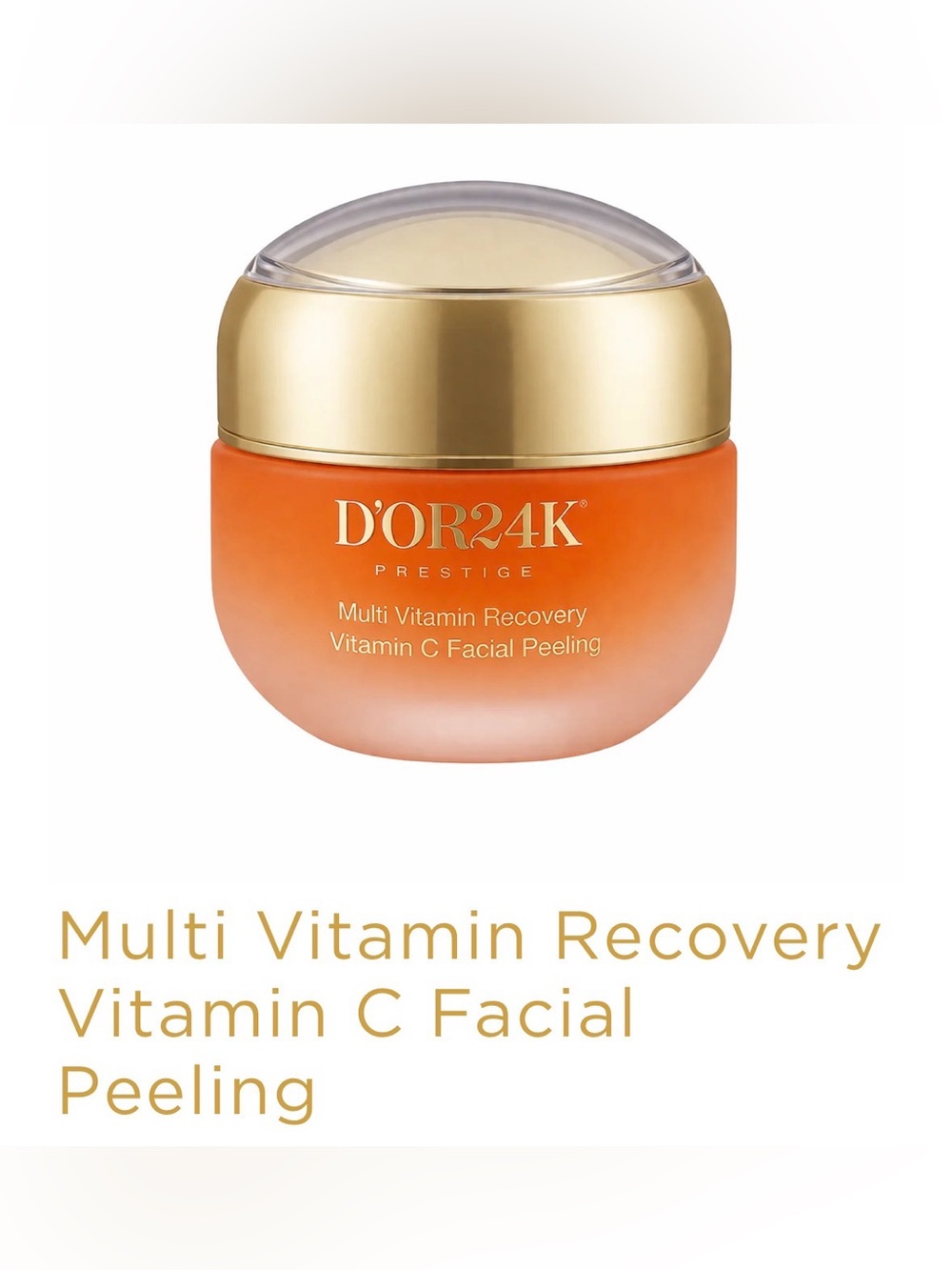 D’OR24K Prestige Multi Vitamin Recovery Vitamin C Facial Peeling - Picture 1 of 3